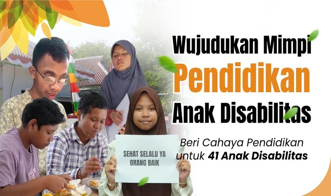 Wujudkan Mimpi Pendidikan 41 Anak Disabilitas